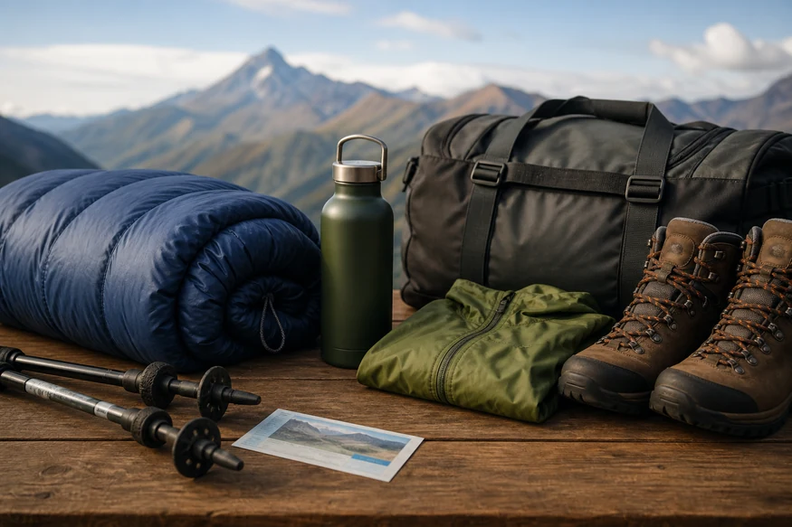 Sleeping bag, trekking poles, boots and personal gear that may add to Inca Trail costs
